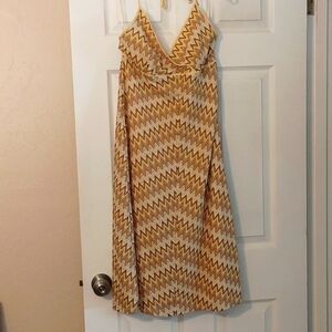 Crochet Chevron Halter dress